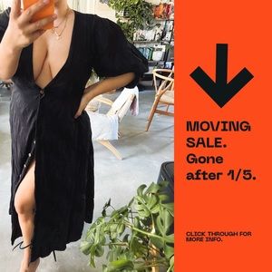 Free people low cut button dress